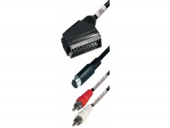 Audio/Video Kabel ( 1.5m)<br />
Scart-Stecker <-> Hosiden-Stecker (S-Video) + 2x Cinchstecker
