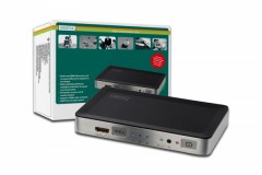 HDMI Switch (3fach)<br />
DS-44300 mit automatischer Umschaltung, 3fach