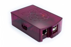 Raspberry Pi Model B Gehäuse (19 Design), Farbe: himbeer/raspberry, (Achtung: nicht für Pi 3, Pi 2 oder B+ geeignet!)