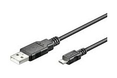 USB Kabel ( 1.0m)<br />
USB Stecker A <-> USB Stecker Micro B, schwarz
