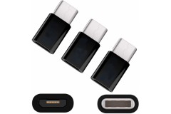 USB Adapter<br />
microUSB Buchse -> USB Typ-C Stecker (3 Stück)